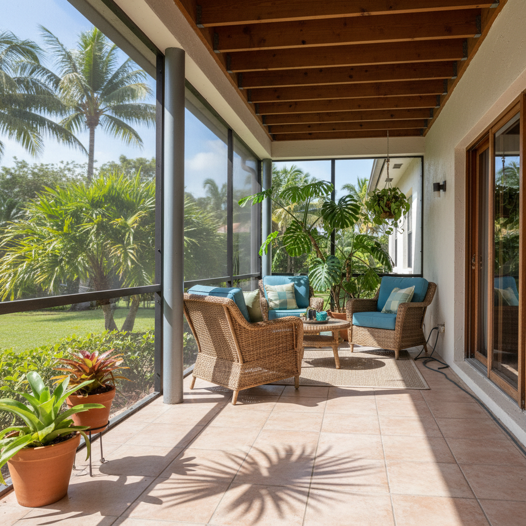 How to Safely Approach Lanai Screen Cleaning in Miami